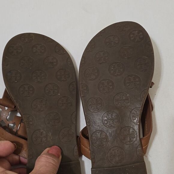 - Tory Burch Miller Sandals in Vintage Vachetta Size 8 - Picture 6 of 8
